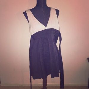 Blue and White Dress